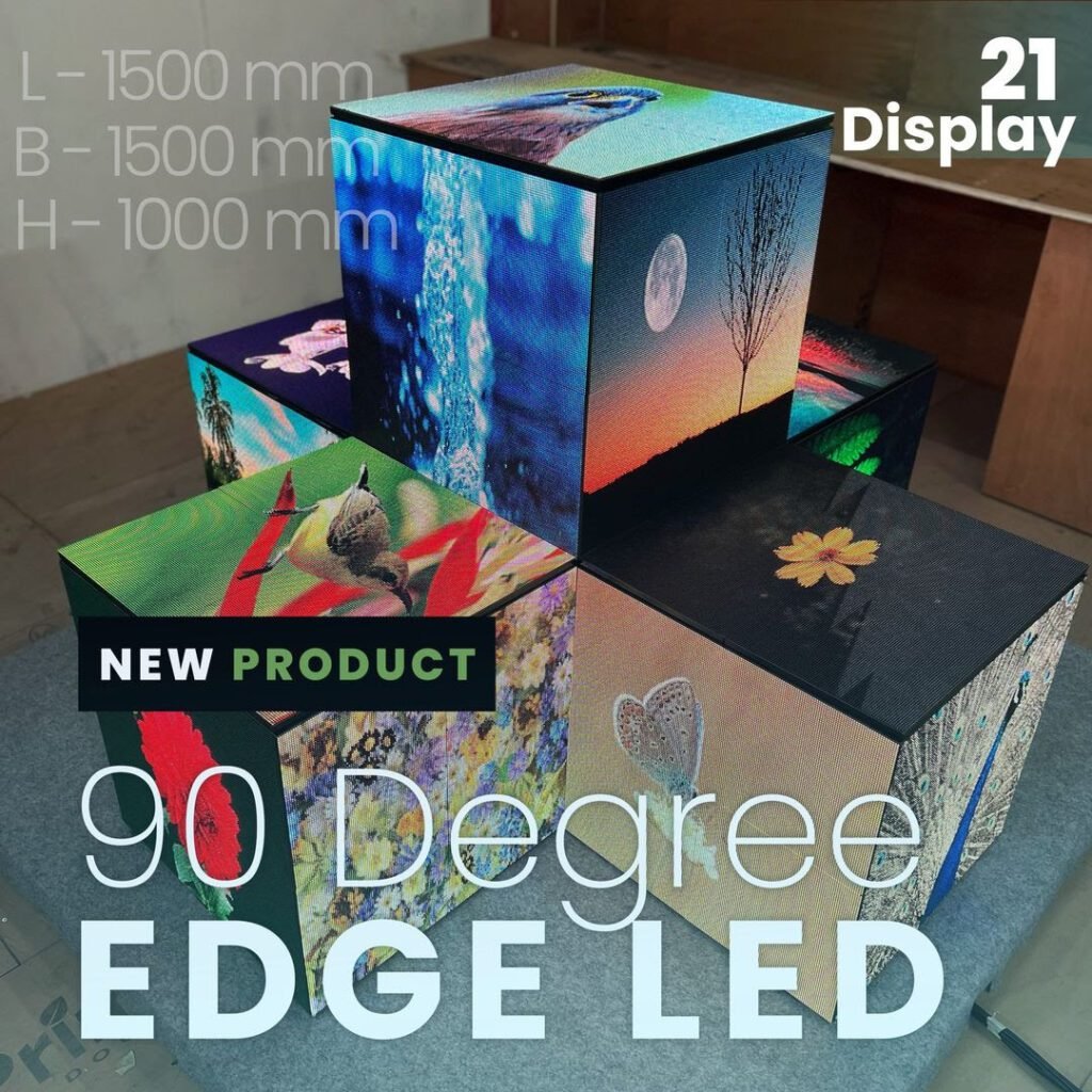 EDGE LED Cubes | 90° Edge LED Wall | EDGE Led Wall for Hire